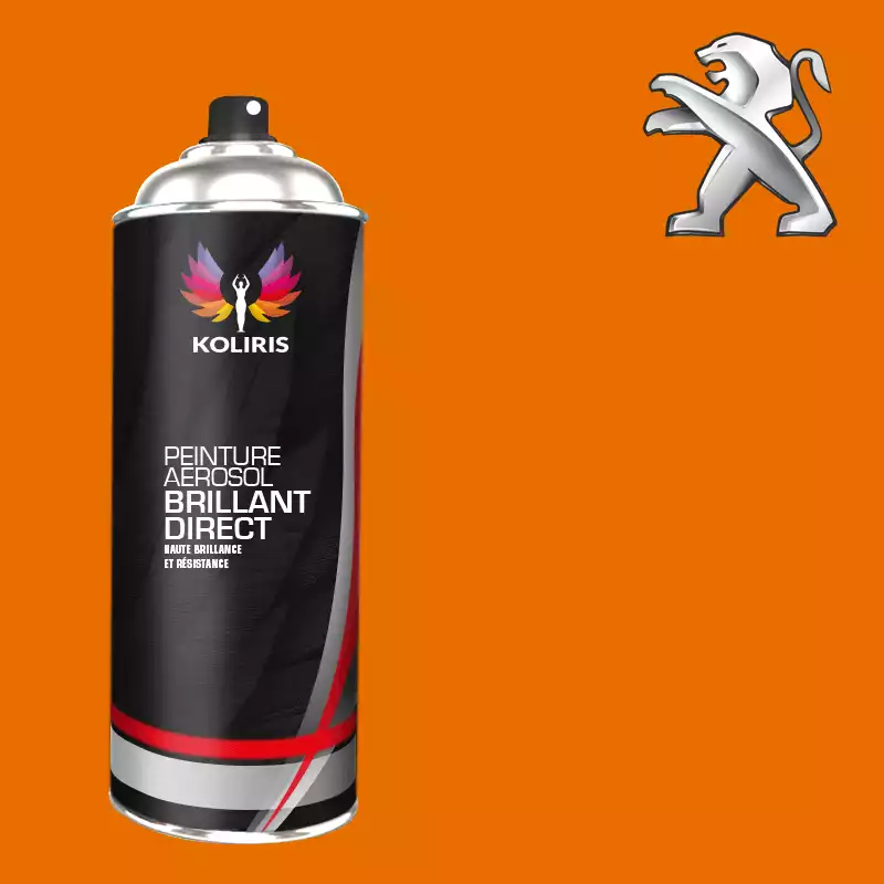 Bombe de peinture voiture 1K brillant Peugeot 400ml